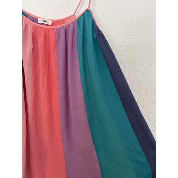 Women's -‎ Storia Pastel Striped Dress, Size Medium - Picture 5 of 7